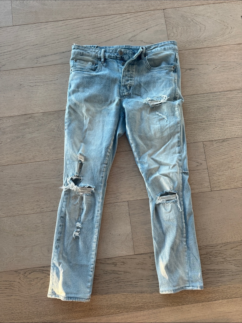 Ksubi Light Blue Ripped Skinny Jeans